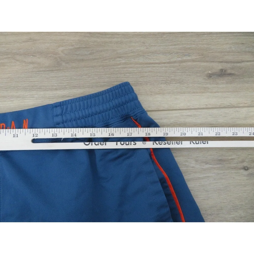 Jordan Basketball Shorts Mens 2XL Blue Orange Dri Fit 10